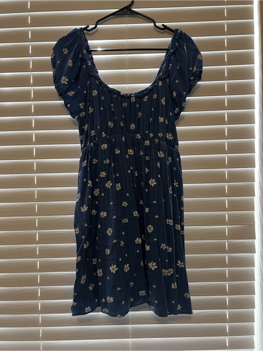 Torrid Lovesick Blue Floral Puff Sleeve Casual Dress